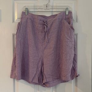 Lane Bryant Lavender Linen Shorts